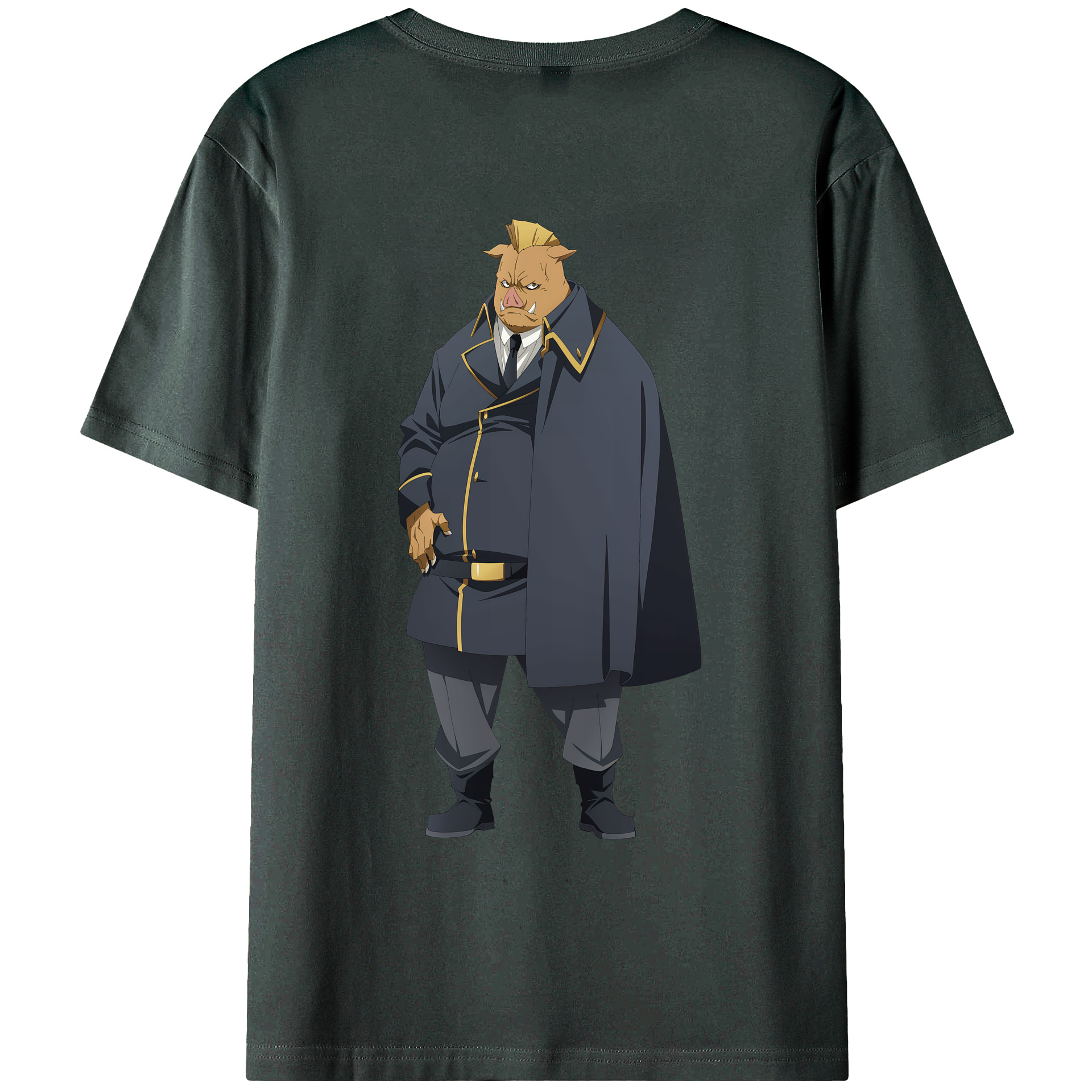 （画像用） 転スラ Regarding Reincarnated to Slime 綿100％ メンズ半袖Tシャツ（バックプリント） 通気性